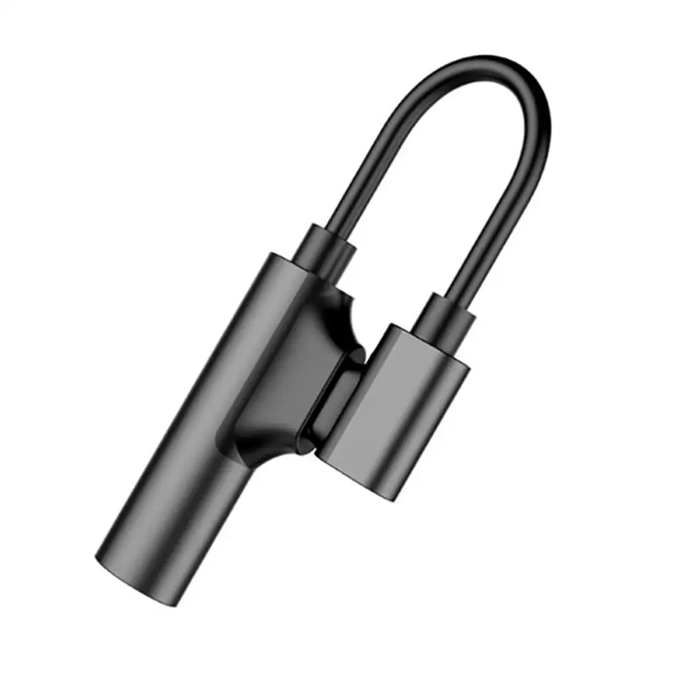 

2 In 1 Converter USB C Audio Cable Type C To 3.5mm Jack Aux Earphone Call Music Charging Adapter For Xiaomi Samsung Huawei HTC