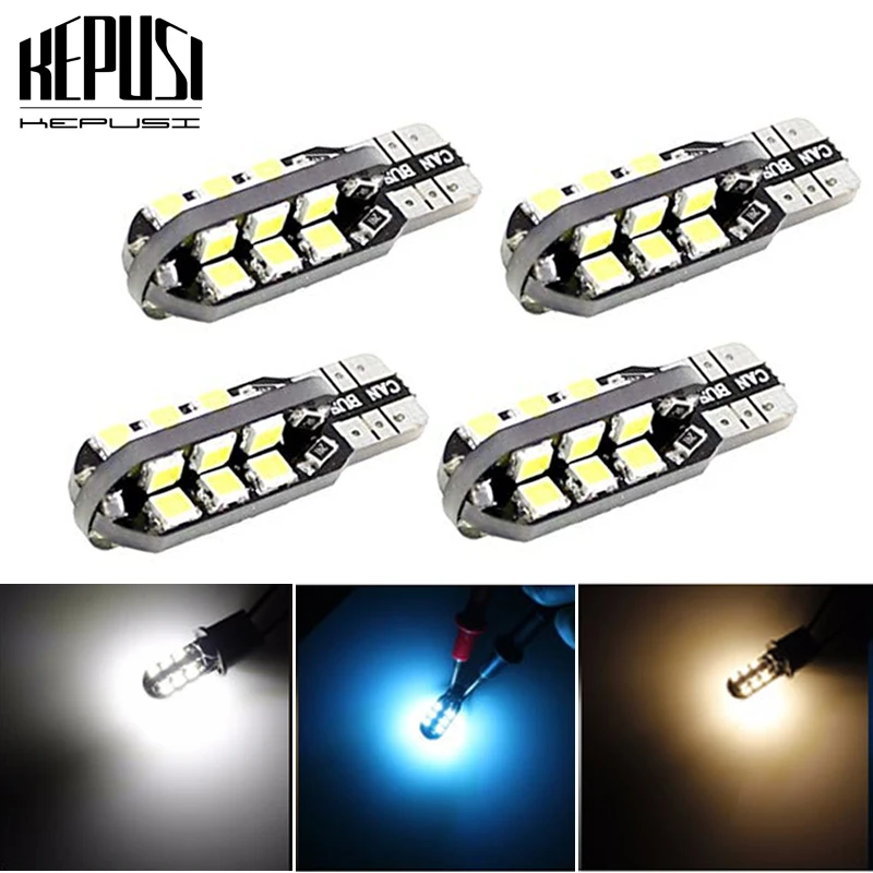 

4X T10 LED Car Light Canbus 194 W5W Auto LED Bulbs Car Styling White Blue For Nissan Patrol Versa Qashqai Sylphy Livina Teana