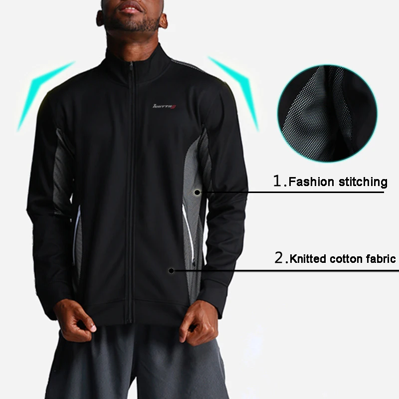 Beste 2019 Winter Mannen Running Gym Sport Jas Mannen Running Rits Workout Training Outdoor Sweatshirt Gym Sport Jogging Jas Kleding