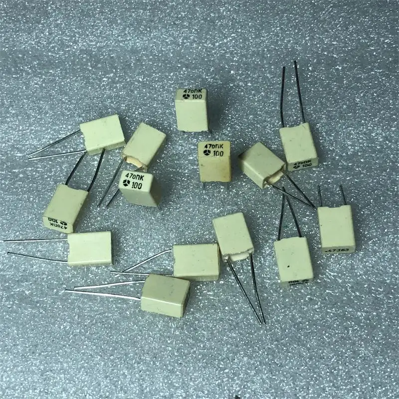 Оригинальный новый 100% 470nk 0.47UF100VDC бесэлектродный пленочный конденсатор 5P