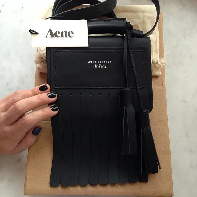 acne studios black bag