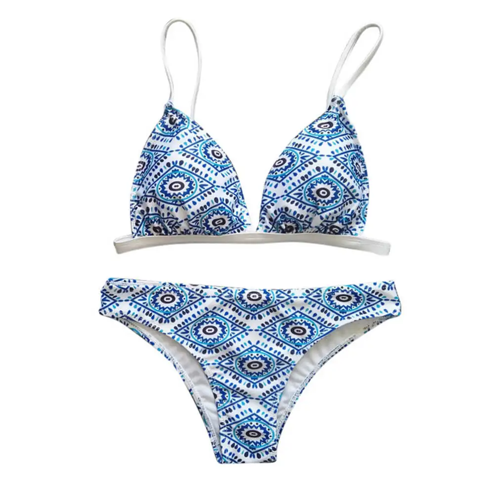 Summer Retro Print Bikini Set 3