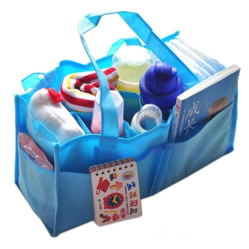 Практичная сумка для мамы, сумка для подгузников, сумка для хранения молочных бутылок - Цвет: Синий