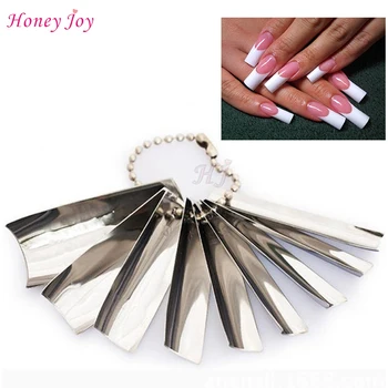 

Easy French Tips Smile Line Pink & White Cut Nail Art UV Gel Acrylic Essenial Tools 9 Sizes Cutter Edge Trimmer Template