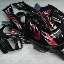 CBR600F3 1995-1998 обтекателя CBR600 F3 95 96 мотоцикл обтекатель CBR600F3 1997 розовый серебристо-черный Пламя кузов