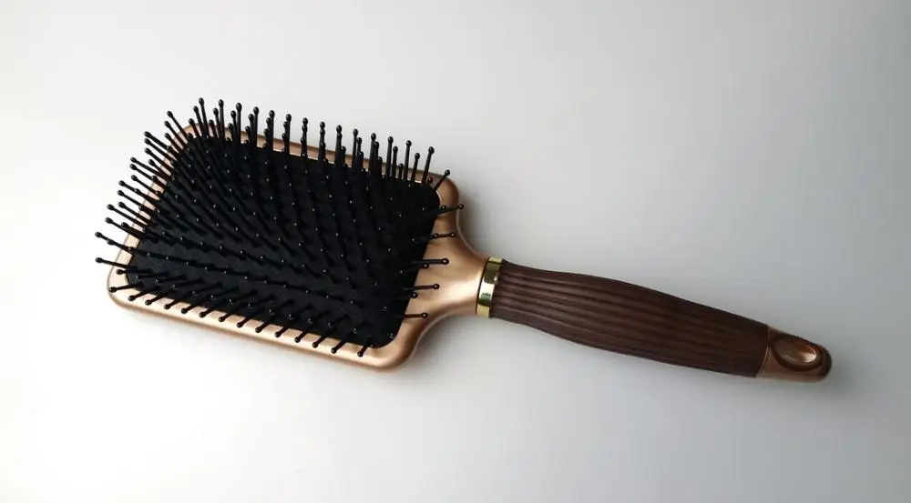 Nylon Hair Brush Rubber Handle Hair Brushes Paddle Hair Brush Massage
