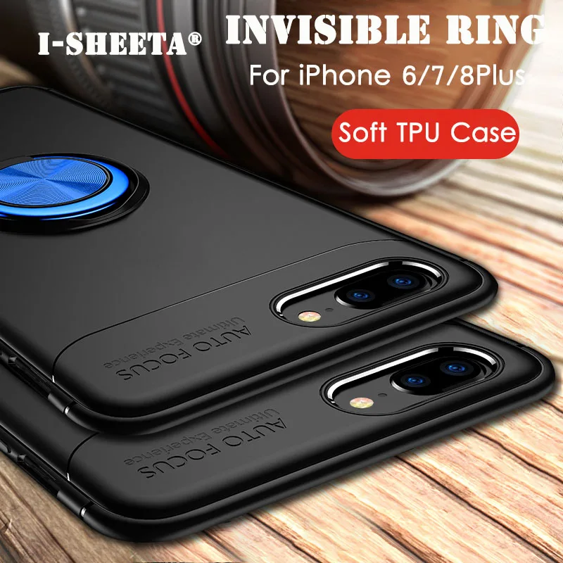 Противоударный Для iphone 7/8 Plus 360 держатель с магнитным креплением стенд для колец
