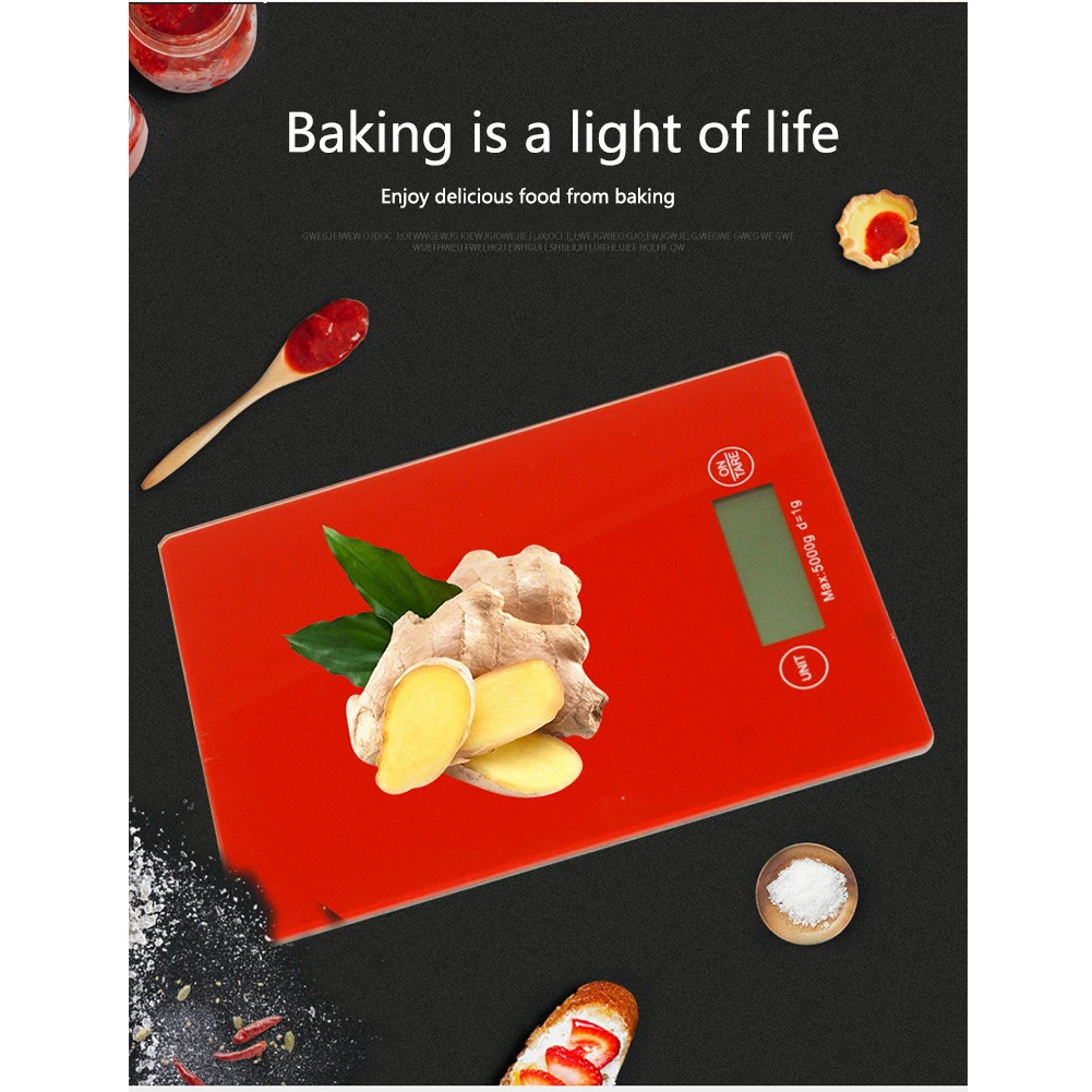 

5kg Measuring Tool Kitchen Cooking Food Electronic Home LCD Display Professional Multi-function Night Vision Digital Scale