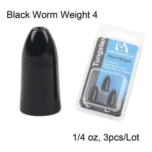 Maximumcatch тип рыболовная приманка грузила Вольфрамовая пуля листать вес и вес червя рыболовные аксессуары - Цвет: Black Worm 4