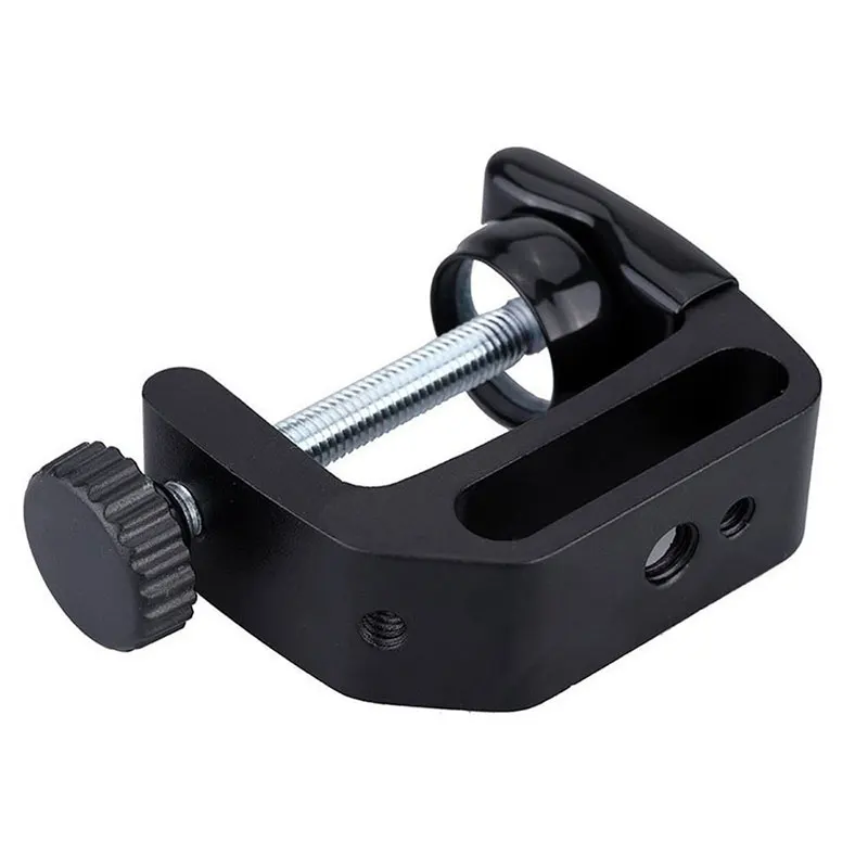  Q-Type Multifunctional Clip Clamp With 1/4 and 3/8 Screw For Battery Power Pack Studio Light Flash 