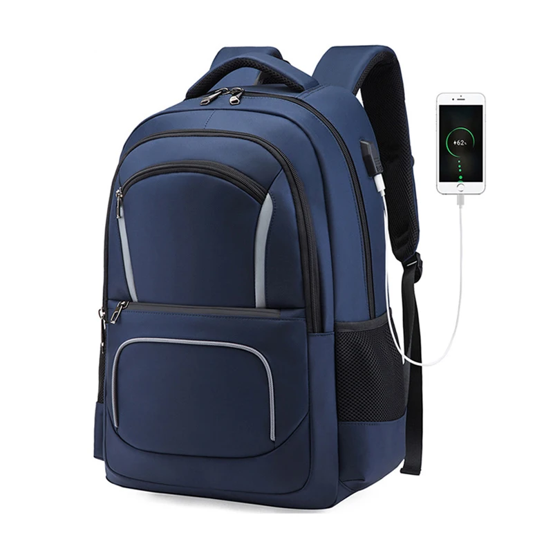 

Fashion Travel Backpack Casual Solid Color High Quality Oxford Man's Backpack Multi-functional Student Laptop Schoolbag