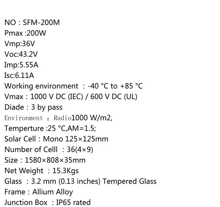 Панель солнечных батарей 200w 24v celulas solares monocristalinas элемент для солнечной батареи фотоэлектрических placas solares de 12 voltios солнечный подогреватель воды для дома