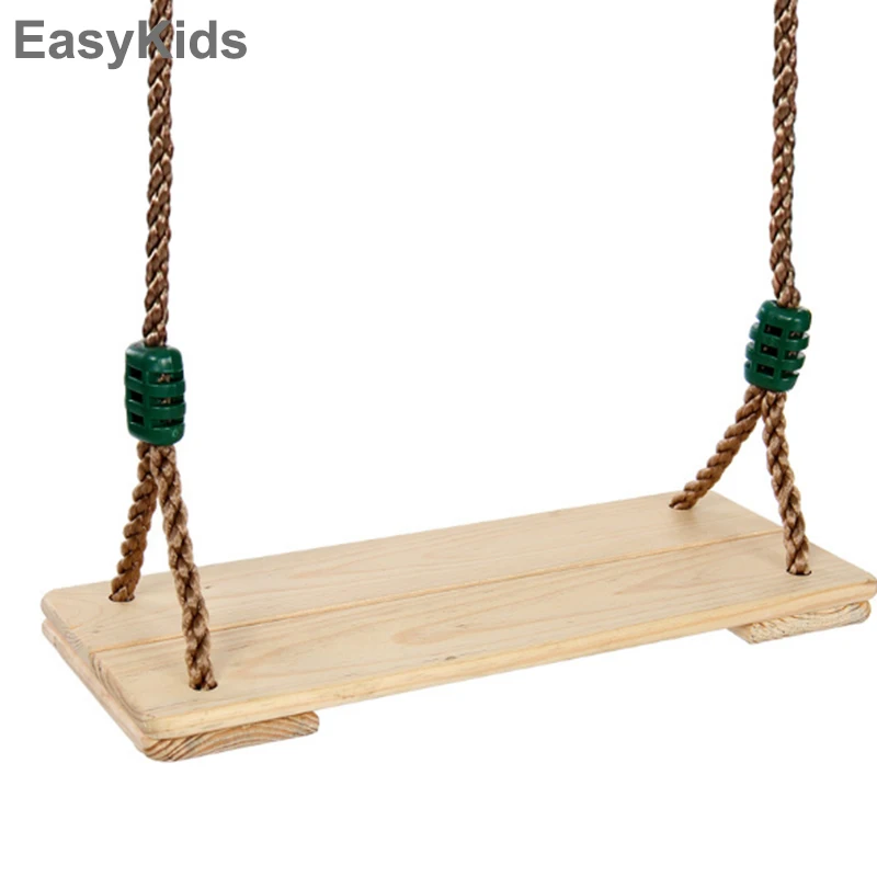 Us 27 19 20 Off Kids Toy Swing Mountain Pine Wooden Swing Garden Seat Indoor Outdoor Playground Backyard Hanging Chair Swing Game Sport Seat Toy In