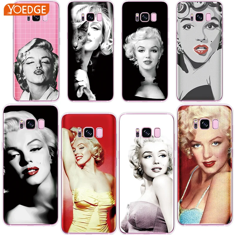 

Marilyn Monroe Soft TPU Phone Case For Samsung Galaxy S6 S7 Edge S3 S4 S5 Mini S8 S9 Plus Grand Core Prime Neo Plus Xcover 4
