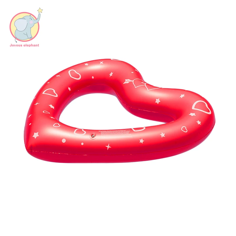 

Inflatable red sweet heart swimming rings swim circle Air Mattress water toys Life Buoy Raft for child adult kids beach party