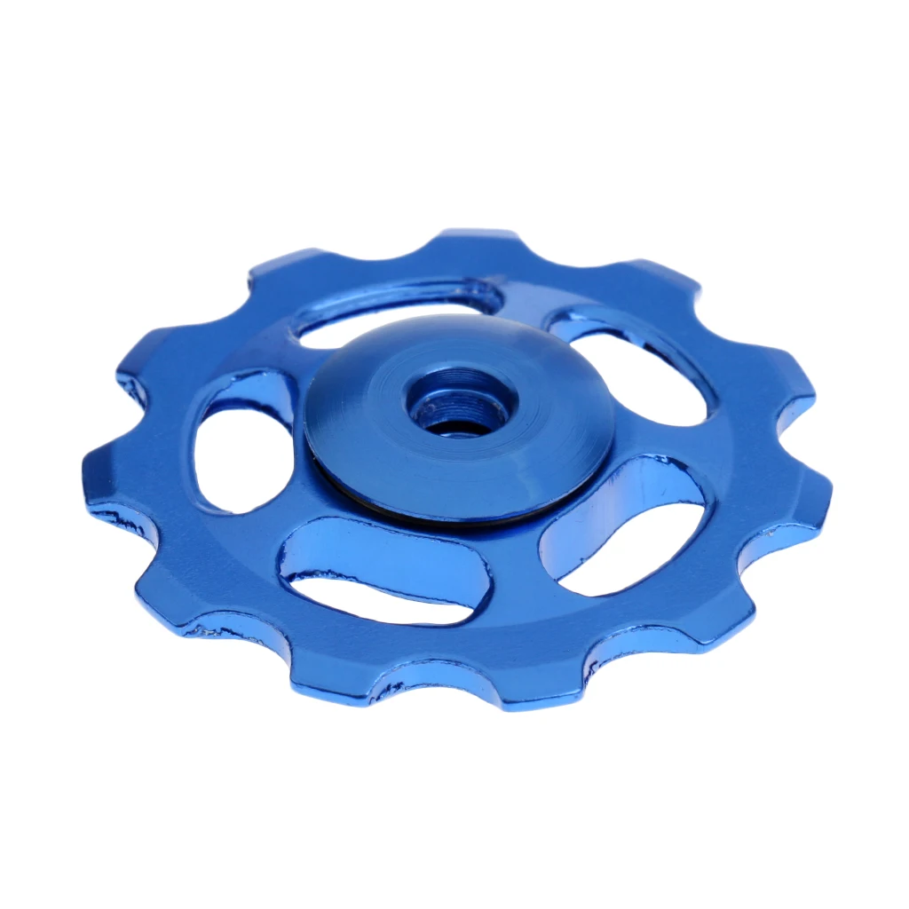 11T Aluminum Alloy Sealed Bearing Jockey Wheel Rear Derailleur Pulley for Mountain Road MTB Bike Gold/Black/Red/Blue