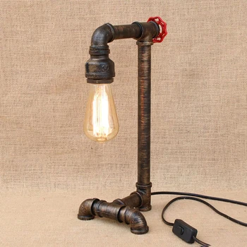 

Vintage retro black workroom table lamp modern e27/e26 AC 110V-220V lights sconce for bedroom bedside workshop office bar cafe