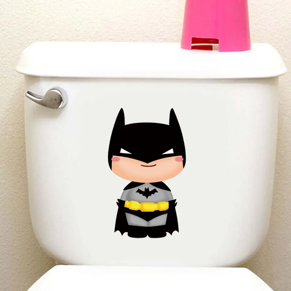 Color Superhero Batman Laptop Windows Decals Cartoon Door Windows Wall Stickers Car Body Toilet Home Decor Removable Vinyl Art (3)