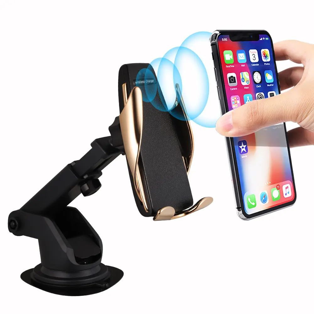 

Fast Car Charger Automatic Infrared Sensor Car Smart Phone Mount Air Vent Holder for Samsung iPhone Qi Enabled Devices Hot