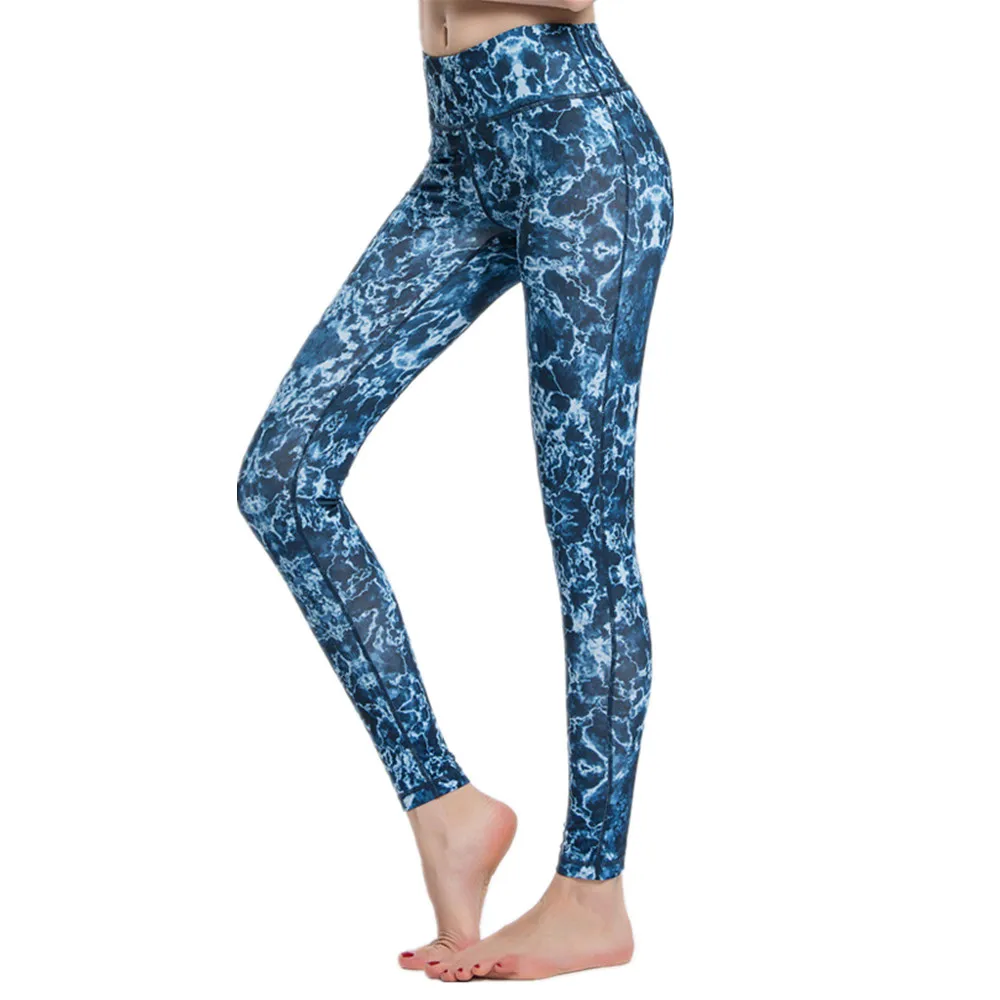 KARYZON Women Running Legging Strech Printing Yoga Fitness Legging Slim