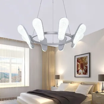 

2017 New Modern Simple Living Room Warm LED Chandelier Creative Restaurant Lights Cafe Bedroom Dinning room lights Free Shipping