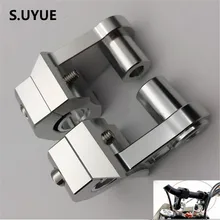 Универсальный анодированный 2 дюймов поворотными мотоцикл образного руля для 22 мм/28 мм баров зажим для suzuki yamaha kawasaki bmw honda