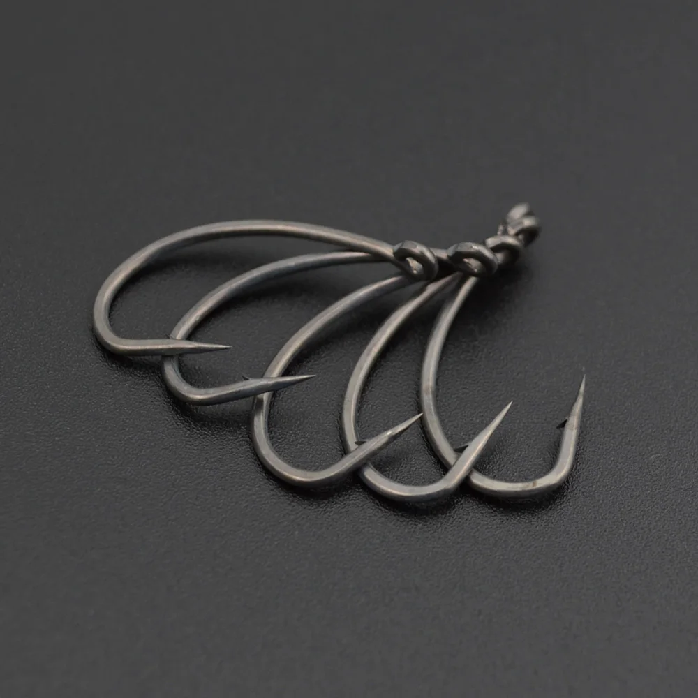 100pcs Carp Fishing Hook with Eye Teflon Coating High Carbon Stainless Steel Barbed 8003 100pcs Carp Fishing Hook with Eye Teflon Coating High Carbon Stainless Steel Barbed 8003