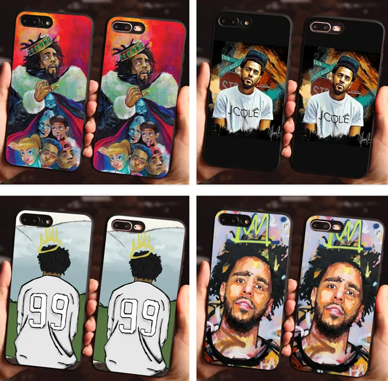 

J COLE Cover Black soft silicone Case for iPhone X 8 7 Plus 6 6S Plus 5 5S SE 5C XR XS XSMAX Cases
