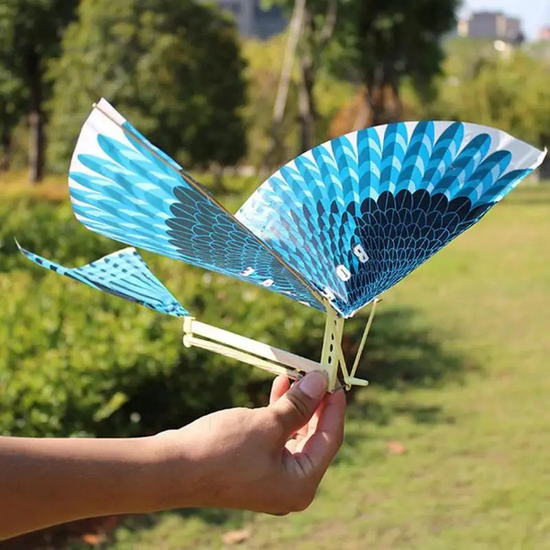 Эластичная резинка работает Летающий воздушный змей в виде птицы дети интерактивная игрушка подарок на открытом воздухе развлечения и спорта летающие воздушные змеи в форме птиц