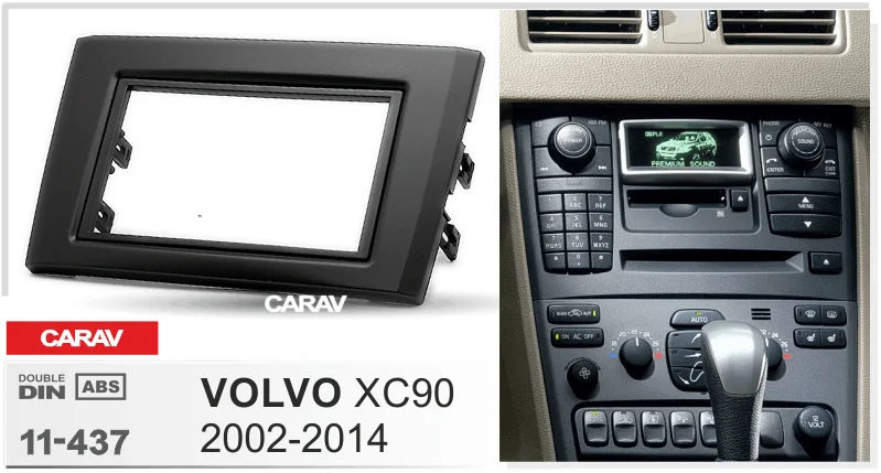 CARAV 11-437 Одежда высшего качества Радио Фризовая для VOLVO XC90 2002- Стерео фасции Даш CD отделкой Установка комплект