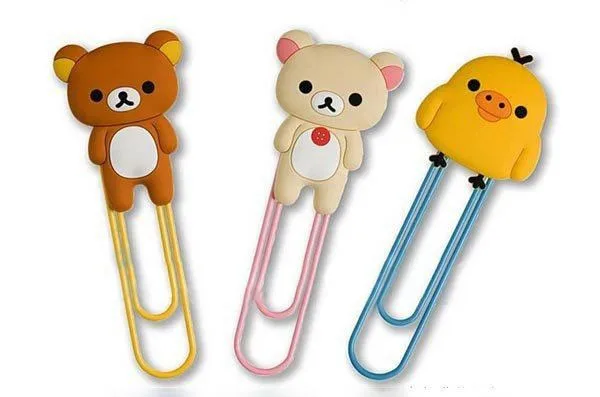 Бумага Ремесло Pengiriman бесплатно Rilakkuma Kawaii Seri Klip Закладка,/Memo Klip, бумажный зажим, Hadiah Kebaruan, Eceran K6402