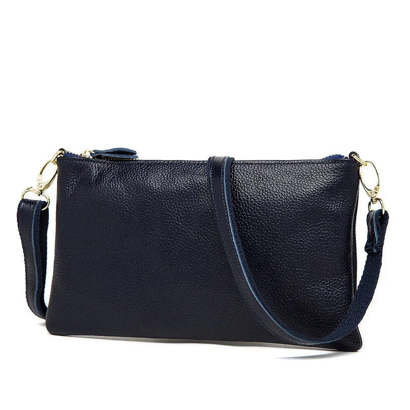 MJ Women Genuine Leather Shoulder Bag Female Real Leather Messenger Bag Crossbody Handbag Clutch Purse Ladies Casual Bags (47)