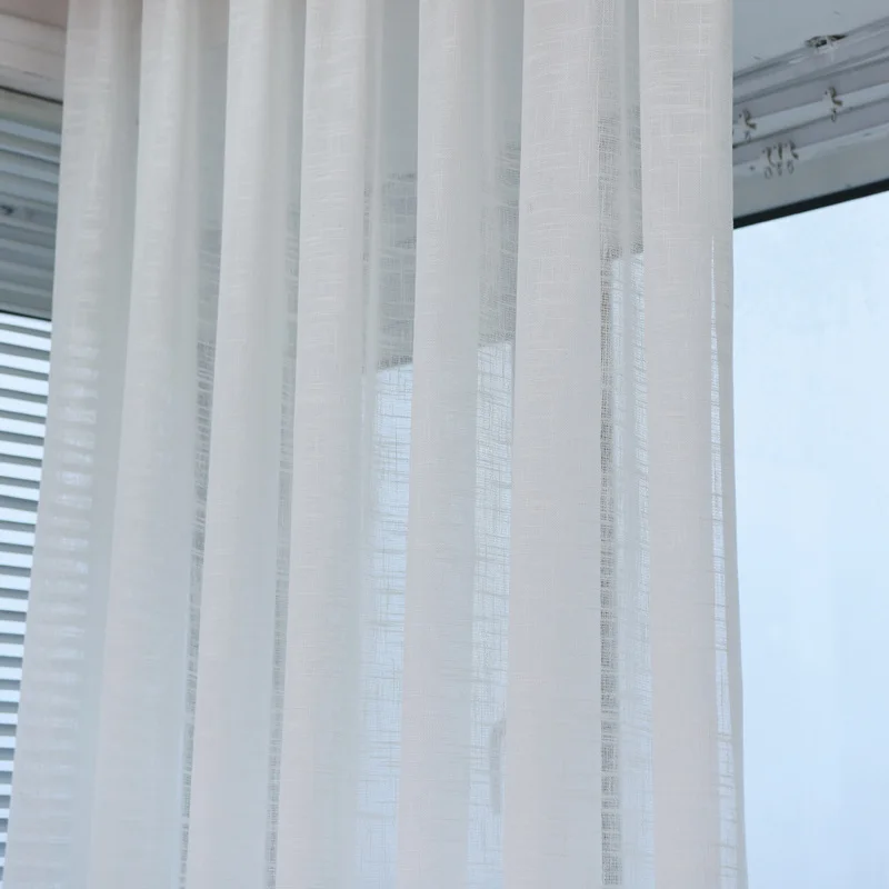 Современные оконные шторы, украшение дома, модные ткани для занавесок, занавески для гостиной, клетчатые оконные занавески, балконные зеленые WP110-30 - Цвет: Tulle