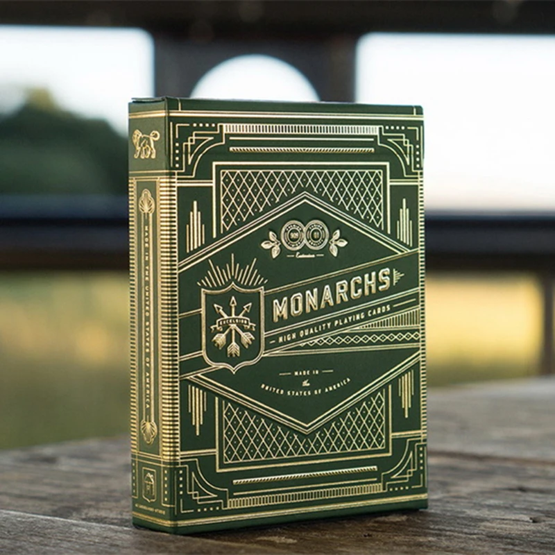 

1 Deck of Theory11 Green Monarchs Playing Cards Monarch Deck Poker Magic Cards Close Up Magic Tricks for Professional Magician