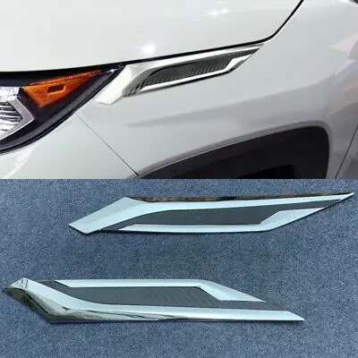 ABS Передняя головная лампа с крышкой Eydlid накладка 2 шт для Toyota RAV4 2019