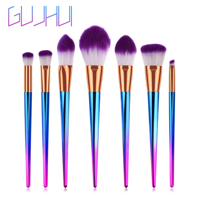 

7PCS Foundation Cosmetic Eyebrow Eyeshadow Brush Makeup Brush Sets Tools pinceis de maquiagem brushes