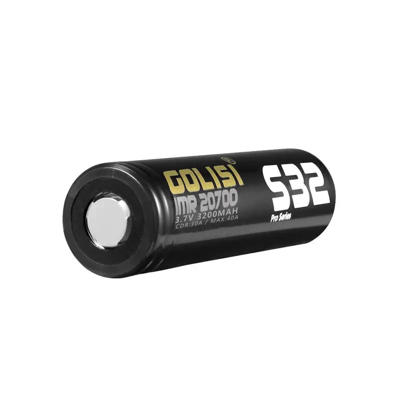 Golisi 2 предмета S32 Imr 20700 3200 Mah 3,7 V Cdr 30A Max 40A высокого стока E-сигареты Перезаряжаемые Батарея для Vape фонарик головной свет