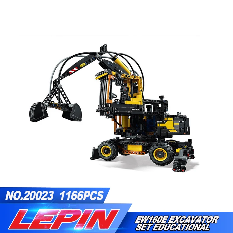 

2017 LEPIN 20023 1166Pcs Technic Series Volvo EW Excavator Model Building Blocks Bricks Compatible legoed