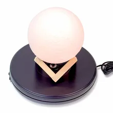 2 pieces 25cm silver Photography video Rotating Turntable Display Stand (1pc Super Brightness White Led in the Middle Light Up)