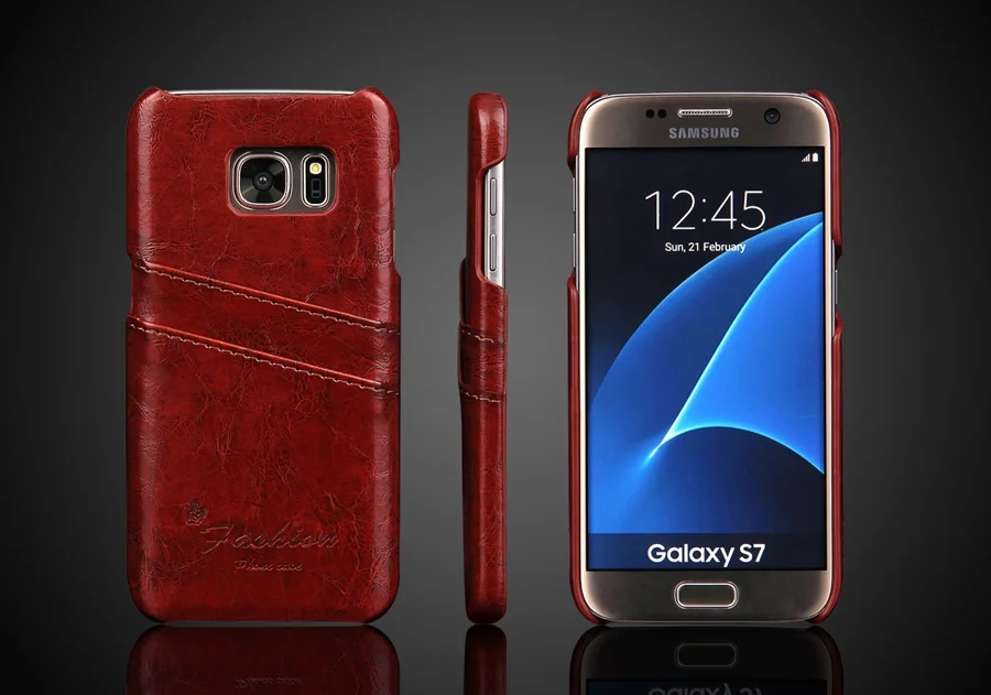 

Чехол-накладка для Samsung Galaxy S7, с масляным воском, разные цвета, оптом