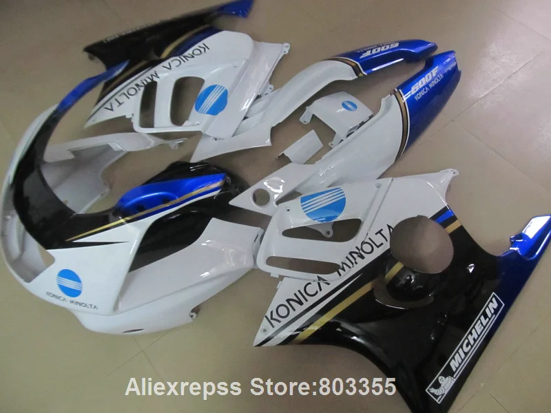 Высококачественный комплект обтекателей для HONDA CBR600 f3 96 95 cbr 600 (белый синий)