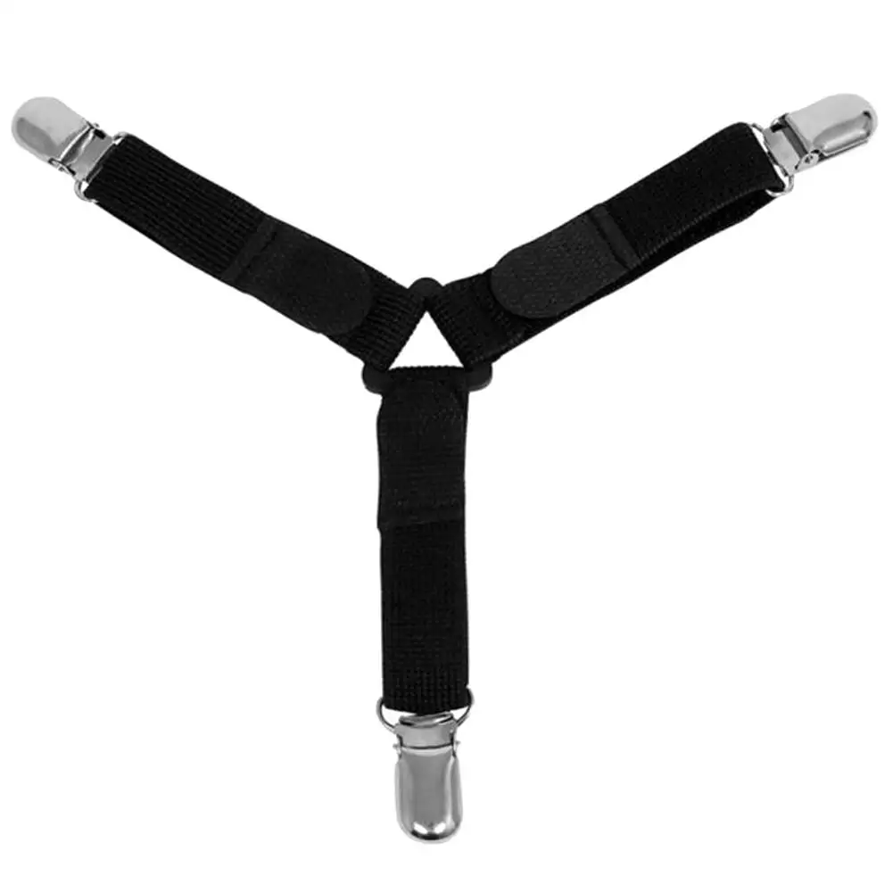 

4pcs/set Bed Sheet Suspenders Straps Adjustable Holder Grippers Fastener