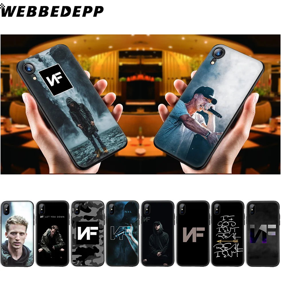 WEBBEDEPP NF Рэппер Мягкий силиконовый чехол для iPhone 11 Pro Xr Xs Max X или 10 8 7 6 6S Plus 5 5S SE Case |