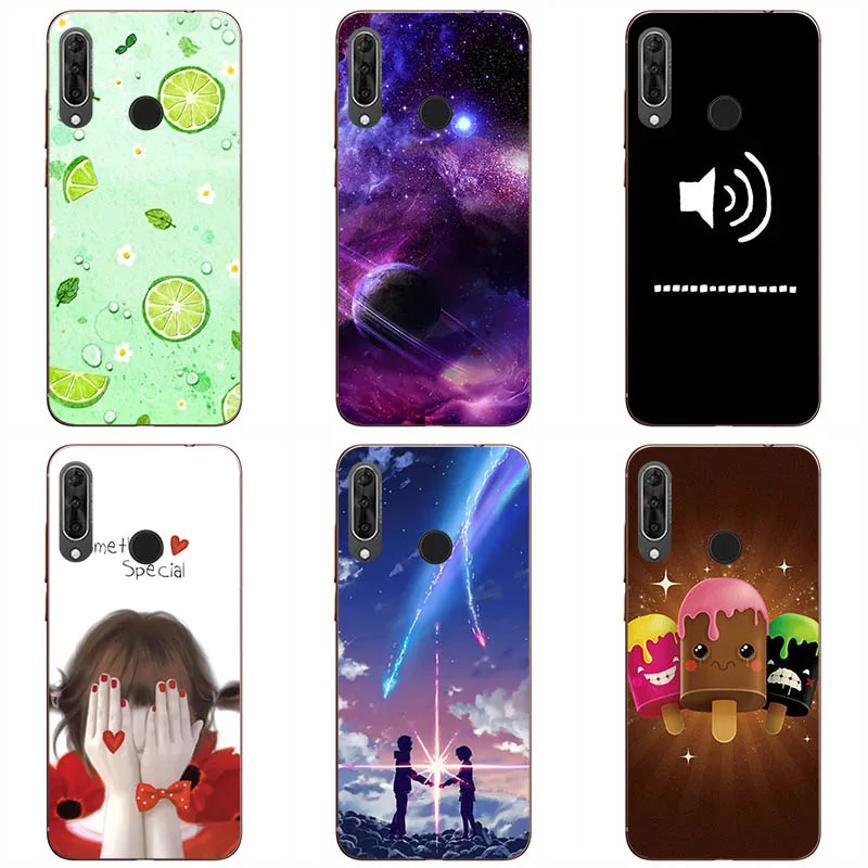 

Soft silicone Phone Cases For Wiko View 3 pro Soft TPU Material Phone Case Back Cover Coque Print painting Flower style