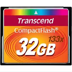 Оригинальный Transcend Professional карта памяти 8 ГБ 16 ГБ 32 Гб Высокая скорость CF карта 133x компактная вспышка для DSLR камеры Full HD 3D видео