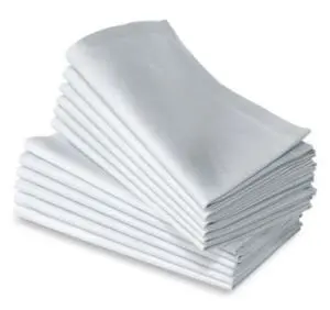 

48pcs 100% cotton plain white napkin 50cm*50cm