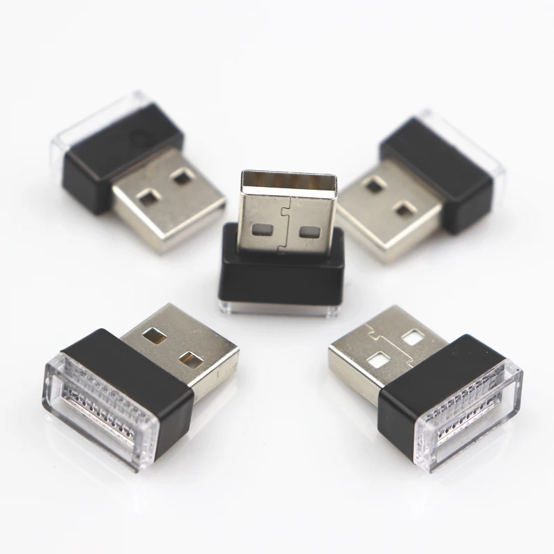 

1pc LED Mini USB Light Car Atmosphere Lights Decorative Lamp for home laptop powerbank