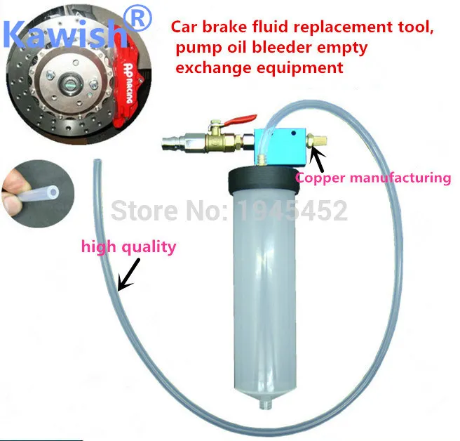 Big sale!!Auto Car Brake Fluid Oil Change Replacement Tool Pump Oil Bleeder Empty Exchange Drained Kit Equipment Tool