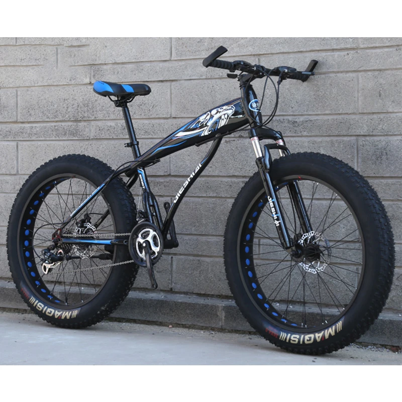 Mountain Snow Bicycle Shock Absorption Double Disc Brake Wide Wheel Hollow Ring High Carbon Steel 24-Inch 21-Speed Multicolor Mountain Snow Bicycle Shock Absorption Double Disc Brake Wide Wheel Hollow Ring High Carbon Steel 24-Inch 21-Speed Multicolor