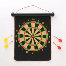 12 дюймов Магнитная Roll-Up дартс двухсторонний висит Игры Дартс 6 Дартс комплект Дартс с коробкой